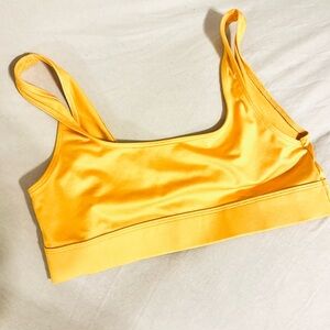 PINK Victoria's Secret Ultimate Unlined Medium Yellow Sports Bra